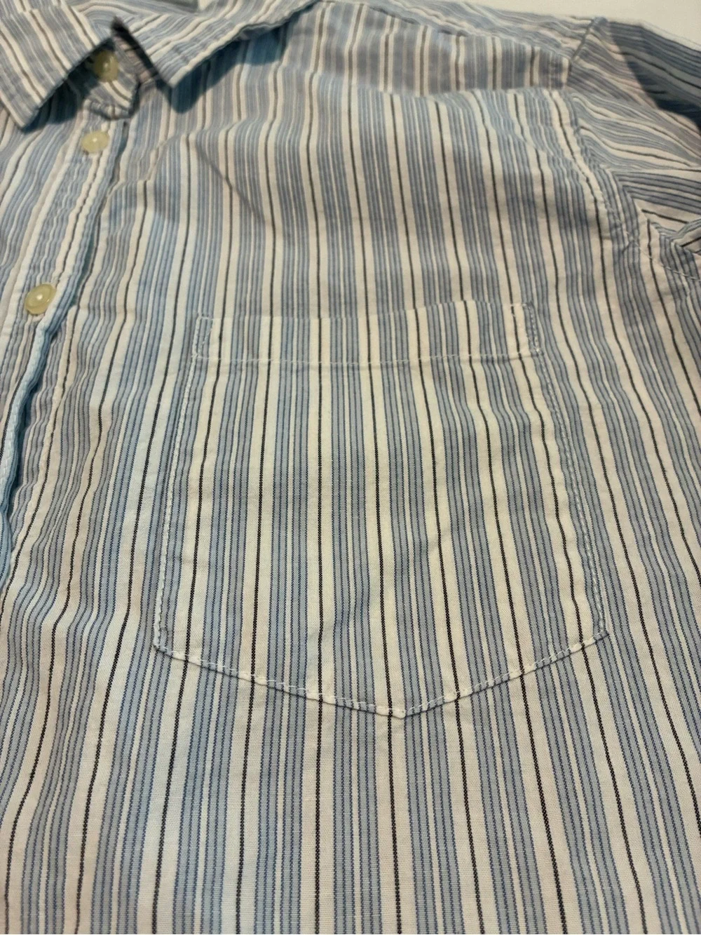 GAP Blue & White Striped Button-Down Shirt
